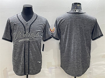 Custom Minnesota Vikings gray jersey