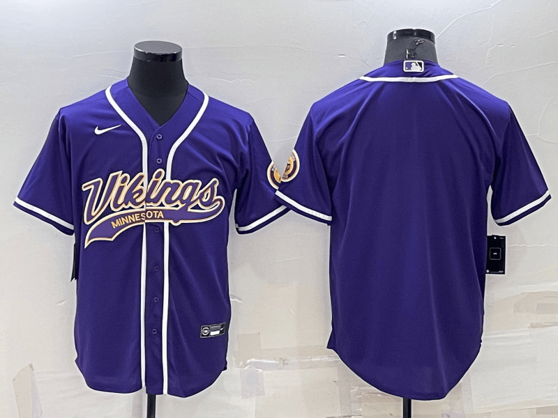Custom Minnesota Vikings purple jersey