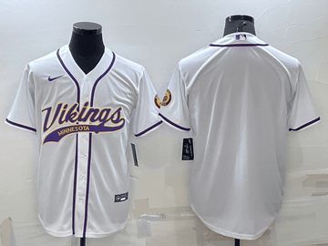 Custom Minnesota Vikings white jersey