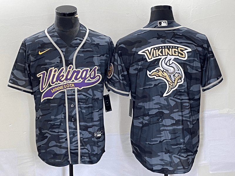 Minnesota Vikings gray Camo jersey