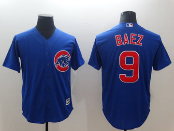 Javier Baez Chicago Cubs royal Throwback jersey