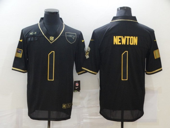 Cam Newton New England Patriots black Salute To Service jersey