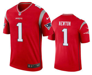 Cam Newton New England Patriots red Inverted Legend jersey