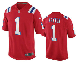 Cam Newton New England Patriots red Vapor jersey