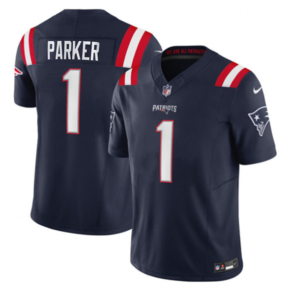 DeVante Parker New England Patriots navy Limited jersey