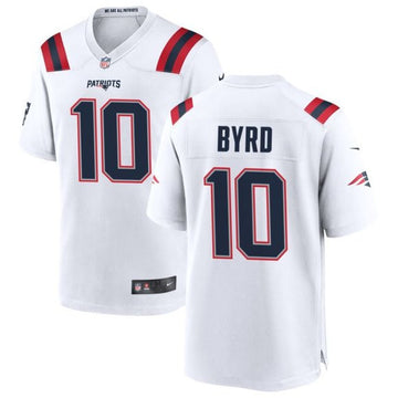 Damiere Byrd New England Patriots white Vapor jersey