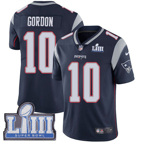 Josh Gordon New England Patriots navy Vapor jersey