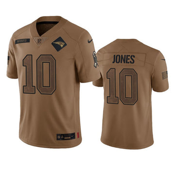 Mac Jones New England Patriots brown Salute To Service jersey