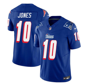 Mac Jones New England Patriots blue Limited jersey