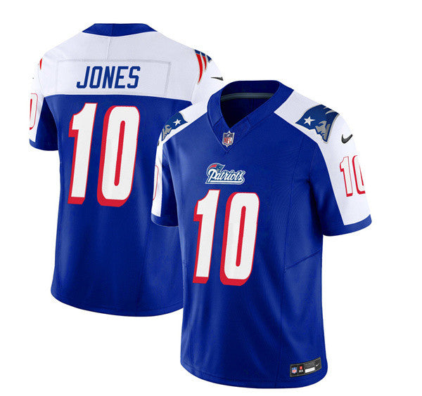 Mac Jones New England Patriots blue Limited jersey