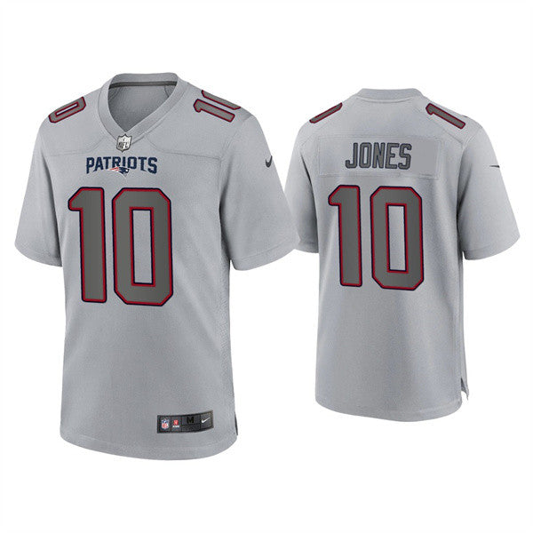 Mac Jones New England Patriots gray Game jersey