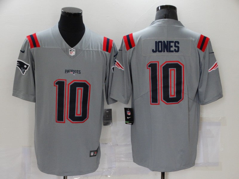 Mac Jones New England Patriots grey Inverted Legend jersey