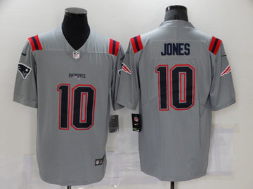 Mac Jones New England Patriots grey Inverted Legend jersey