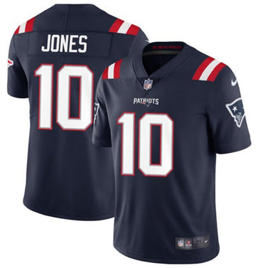 Mac Jones New England Patriots navy Vapor jersey