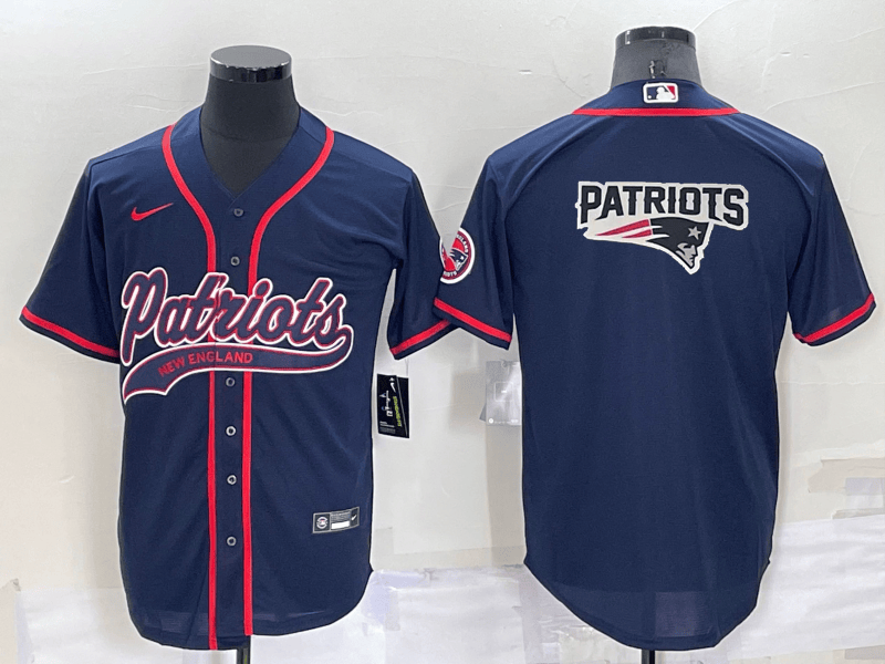 Mac Jones New England Patriots navy jersey
