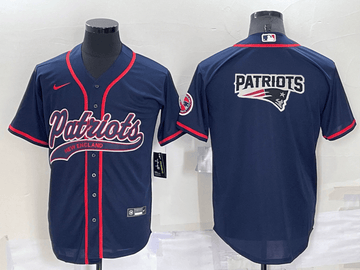 Mac Jones New England Patriots navy jersey