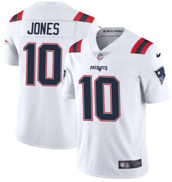 Mac Jones New England Patriots white Vapor jersey