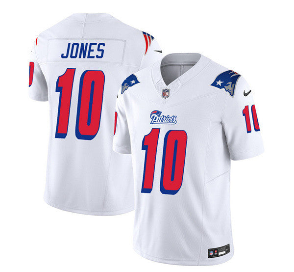 Mac Jones New England Patriots white Limited jersey