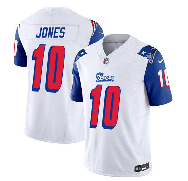 Mac Jones New England Patriots white Limited jersey