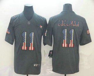 Julian Edelman New England Patriots black Salute To Service jersey