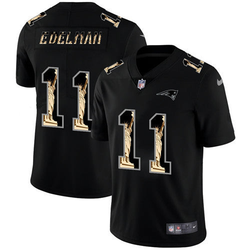 Julian Edelman New England Patriots black Limited jersey