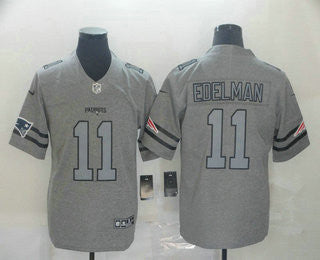 Julian Edelman New England Patriots gray Vapor jersey