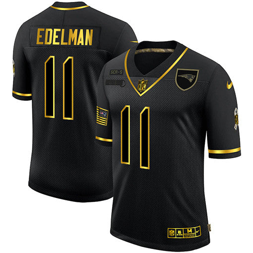 Julian Edelman New England Patriots black Salute To Service jersey