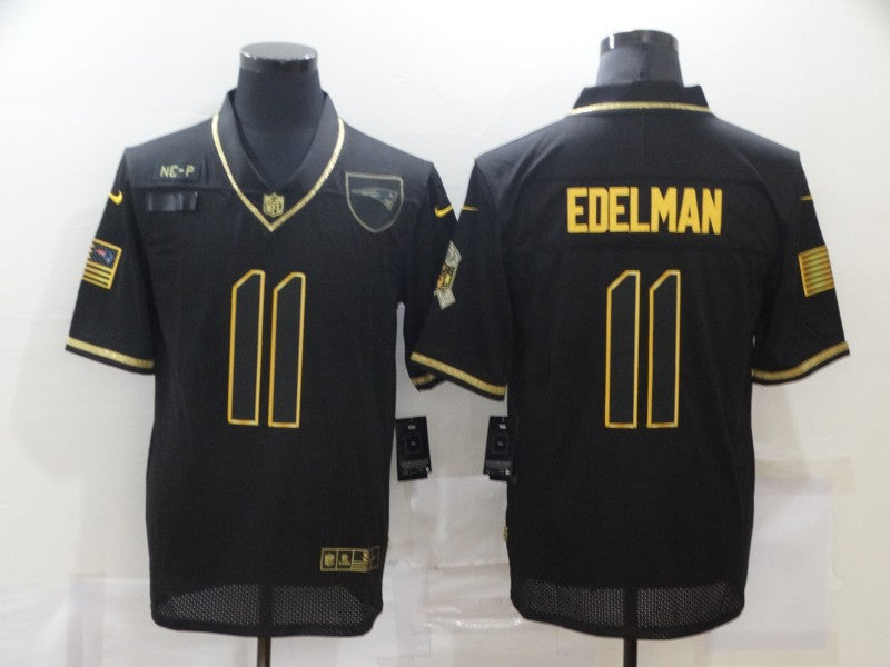 Julian Edelman New England Patriots black Salute To Service jersey