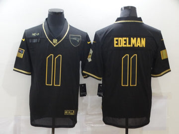 Julian Edelman New England Patriots black Salute To Service jersey