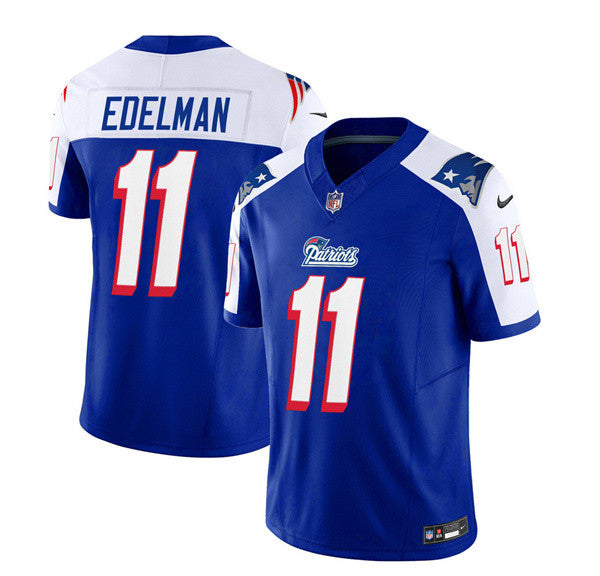 Julian Edelman New England Patriots blue Limited jersey