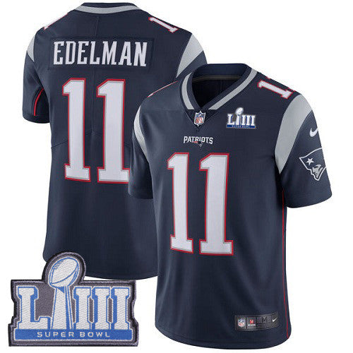 Julian Edelman New England Patriots navy Vapor jersey