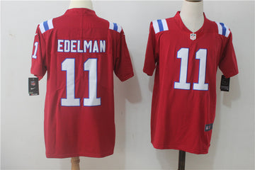 Julian Edelman New England Patriots red Vapor jersey