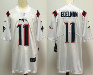Julian Edelman New England Patriots white Vapor jersey