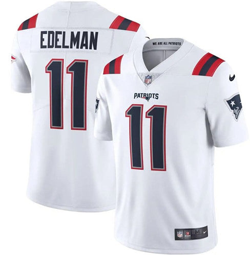 Julian Edelman New England Patriots white Vapor jersey