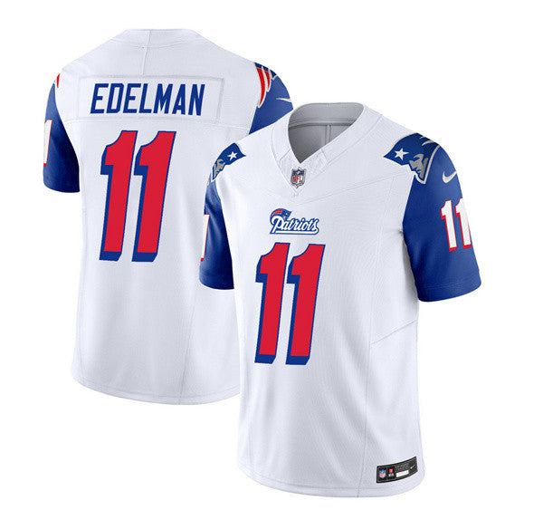 Julian Edelman New England Patriots white Limited jersey