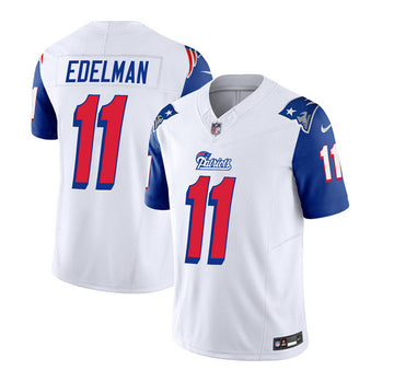 Julian Edelman New England Patriots white Limited jersey