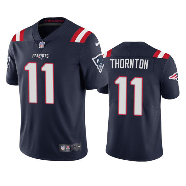 Tyquan Thornton New England Patriots navy Vapor jersey