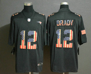 Tom Brady New England Patriots black Salute To Service jersey