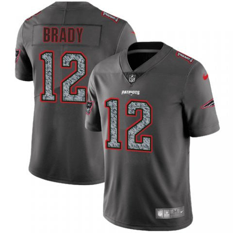 Tom Brady New England Patriots gray Fashion Static jersey