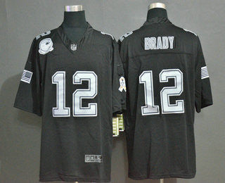 Tom Brady New England Patriots black Salute To Service jersey