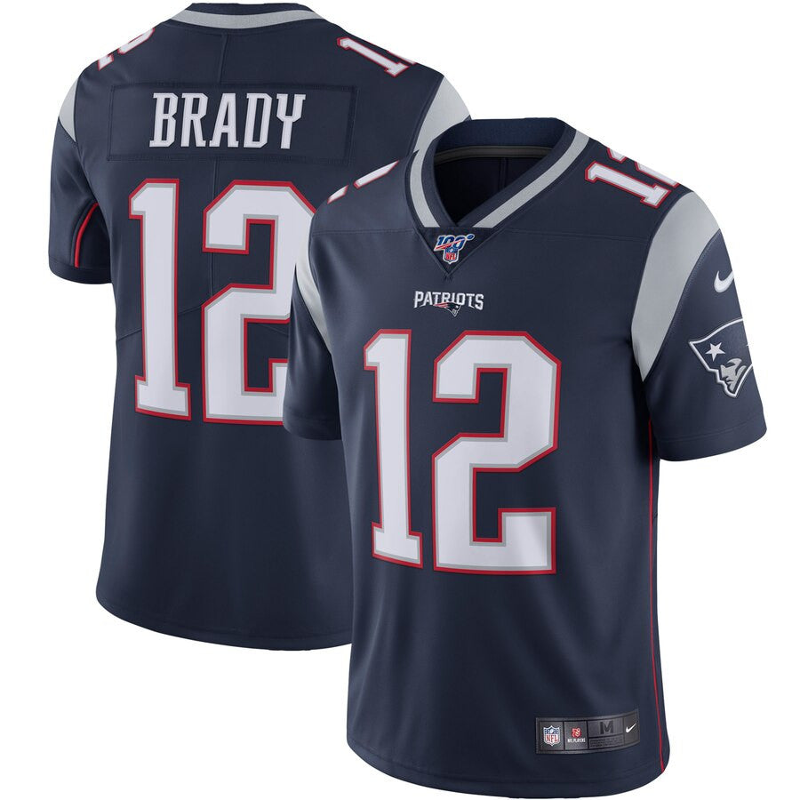 Tom Brady New England Patriots navy Vapor jersey