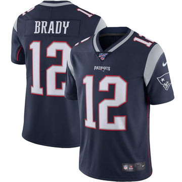 Tom Brady New England Patriots navy Vapor jersey