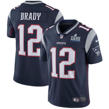 Tom Brady New England Patriots navy Vapor jersey