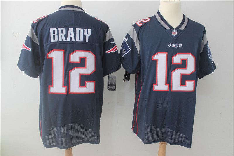 Tom Brady New England Patriots navy Vapor jersey