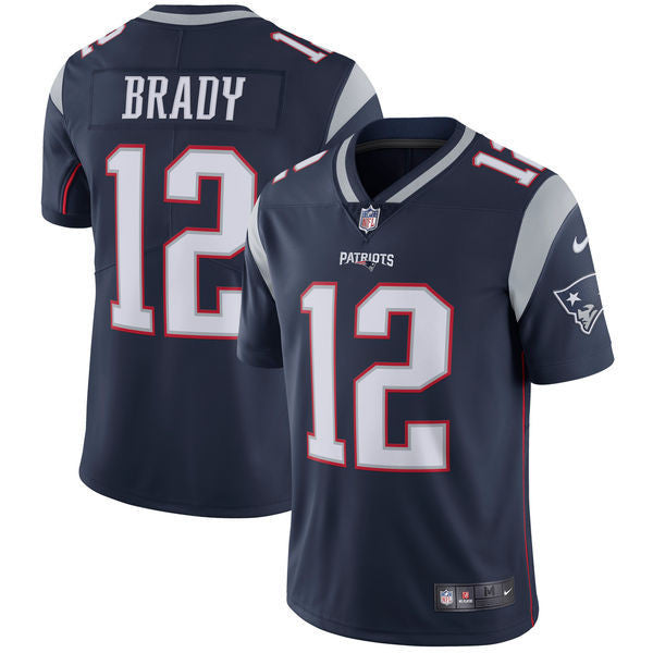 Tom Brady New England Patriots navy Vapor jersey