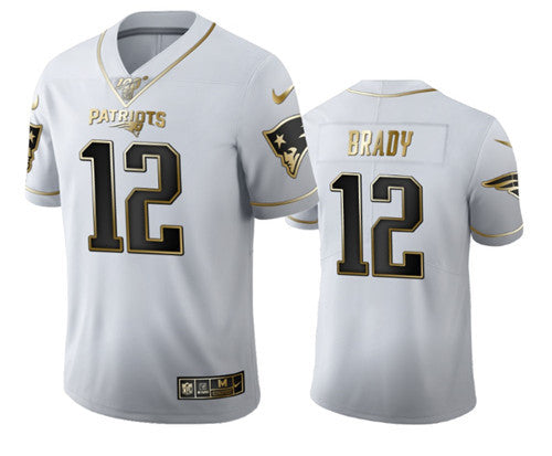 Tom Brady New England Patriots white Limited jersey