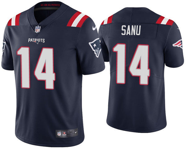 Mohamed Sanu New England Patriots navy Vapor jersey