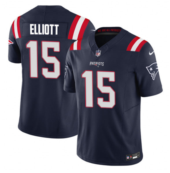 Ezekiel Elliott New England Patriots navy Limited jersey