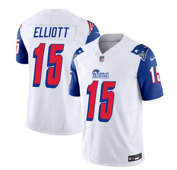Ezekiel Elliott New England Patriots white Limited jersey