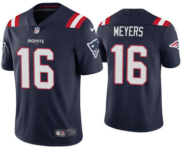 Jakobi Meyers New England Patriots navy Vapor jersey